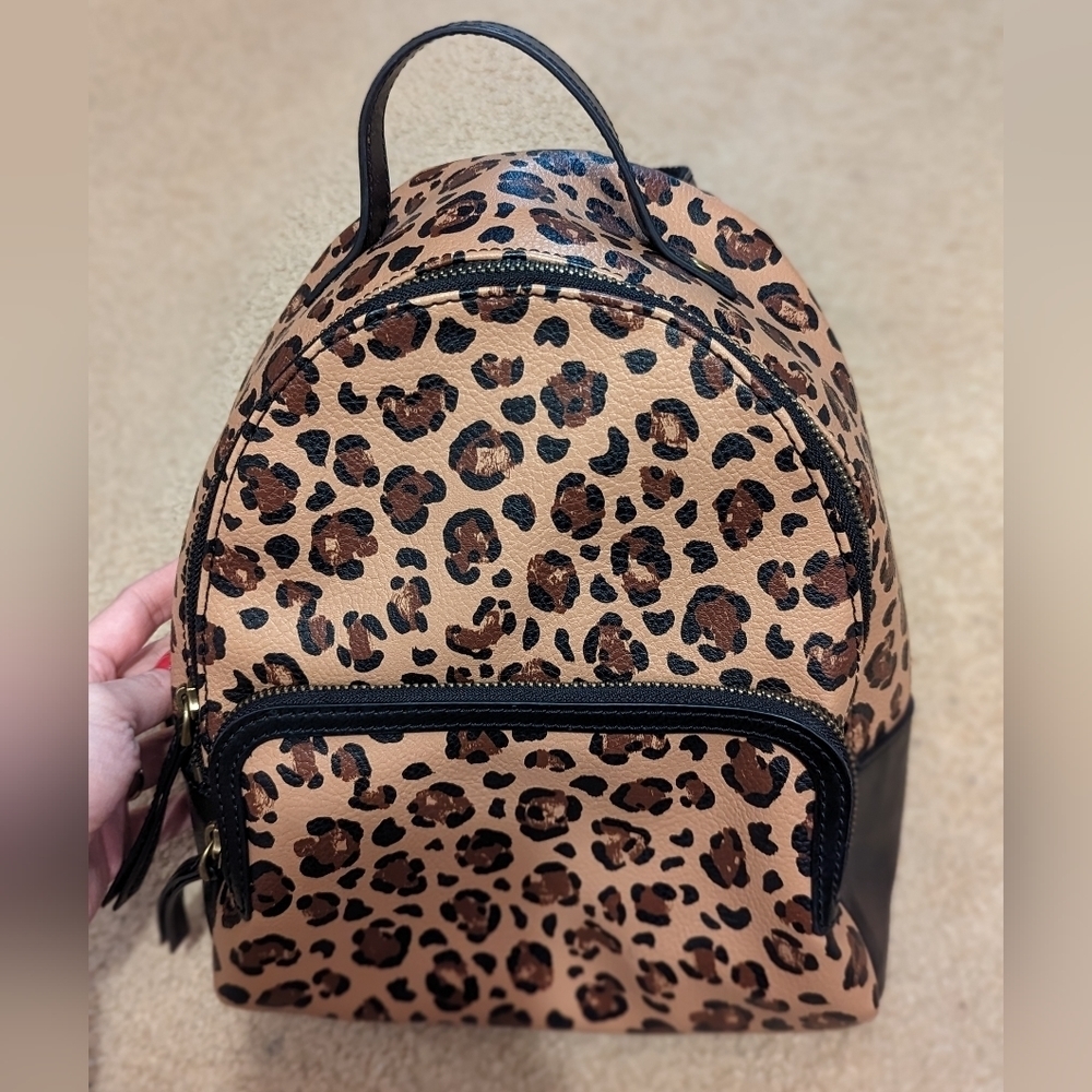 Fossil Felicity Cheetah Two Pocket Mini Backpack - image 2